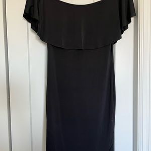 Off the shoulder little black dress